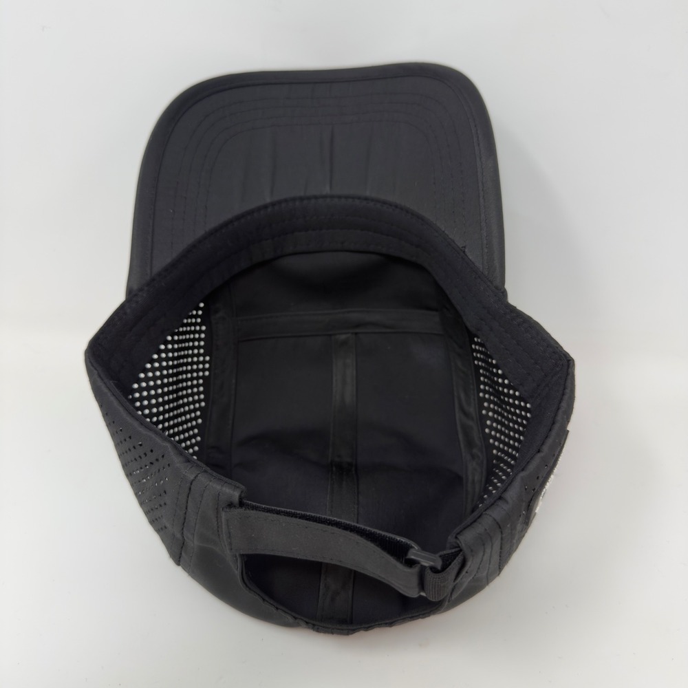 BYLT Premium Basics Mens Black 5 Panel Performance Hat Adjustable Running Cap - Picture 7 of 9